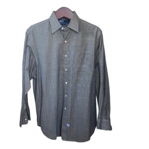 Polo by Ralph Lauren Taupe Glen Plaid Man's shirt  size 17-34